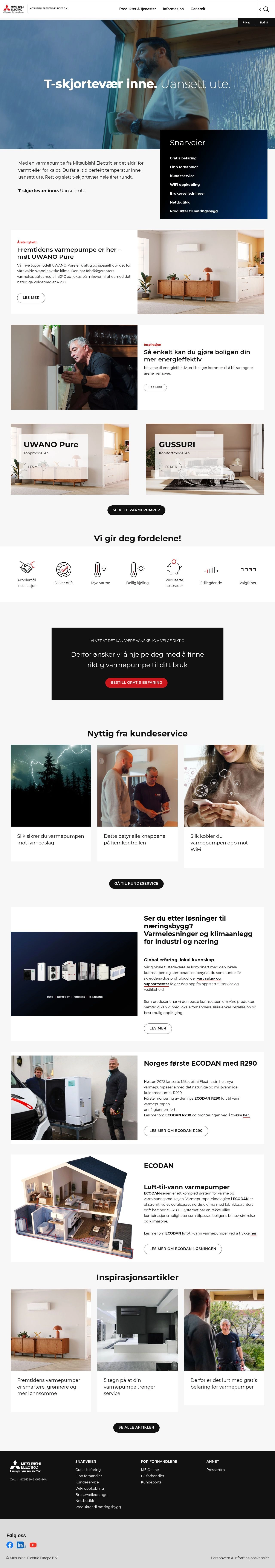Skjermbilde av Mitsubishi Electric