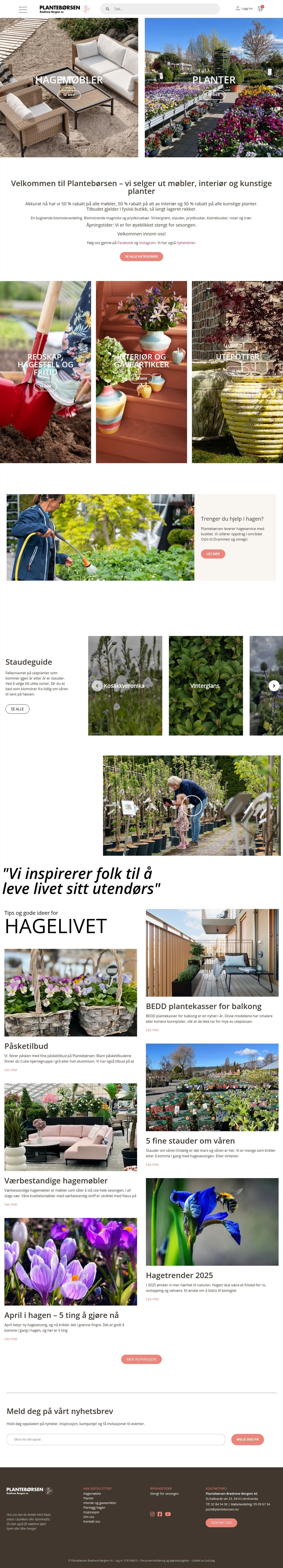 Plantebørsen Brødr. Bergem as | Lier