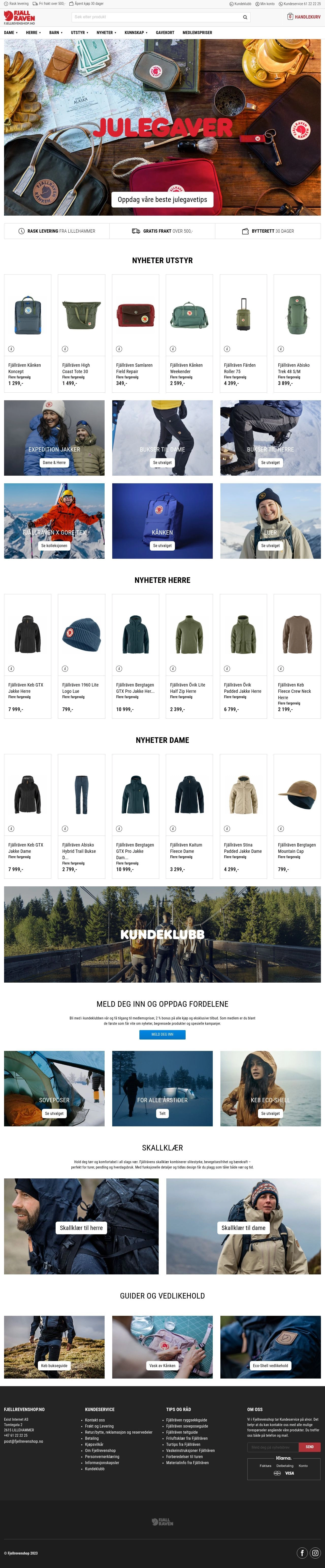 Skjermbilde av Fjellrevenshop