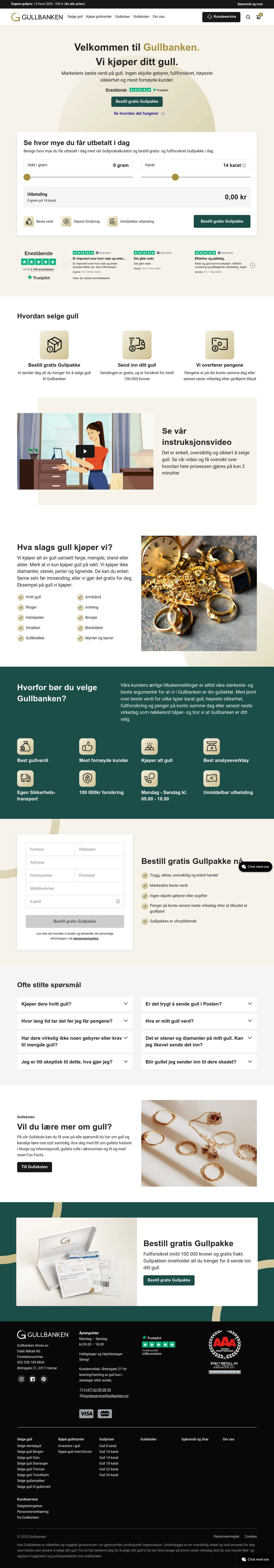 Skjermbilde av Gullbanken