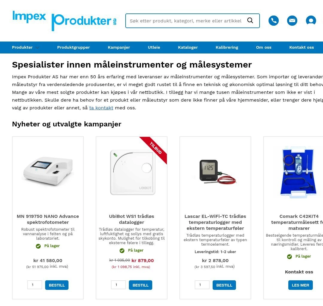 Skjermbilde av Impex
